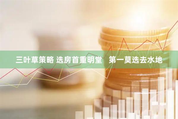 三叶草策略 选房首重明堂   第一莫选去水地